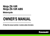 Kawasaki Ninja ZX-10R - Owners Manual 2015 EN